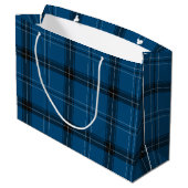 Scottish Ramsay Blue Tartan Groot Cadeauzakje (Achterkant Gekanteld)