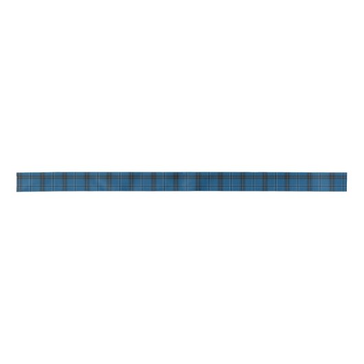 Scottish Ramsay Blue Tartan Satijnen Lint (Voorkant)