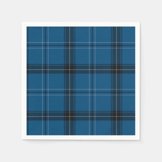 Scottish Ramsay Blue Tartan Servet (Voorkant)