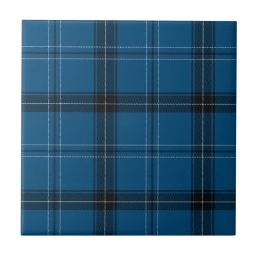 Scottish Ramsay Blue Tartan Tegeltje (Voorkant)