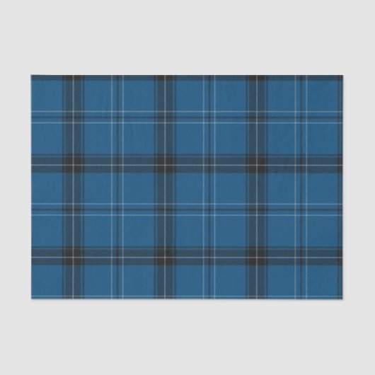 Scottish Ramsay Blue Tartan Tissuepapier (Voorkant)