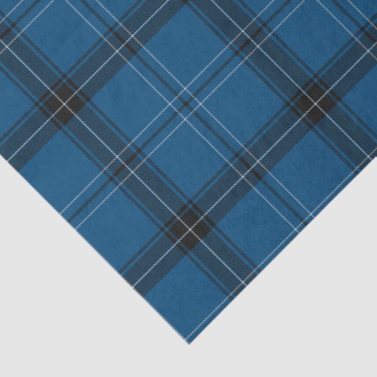 Scottish Ramsay Blue Tartan Tissuepapier (Detail)