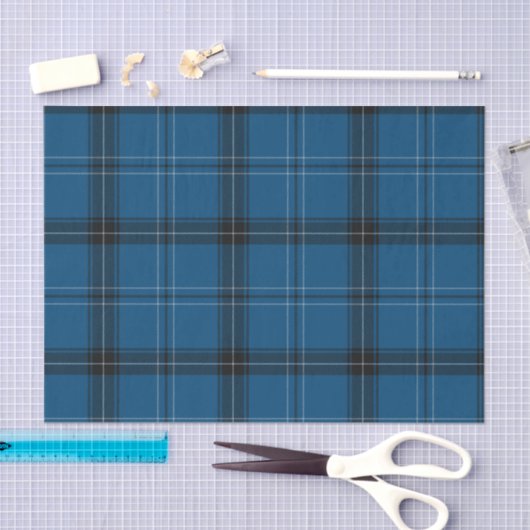 Scottish Ramsay Blue Tartan Tissuepapier (Craft)