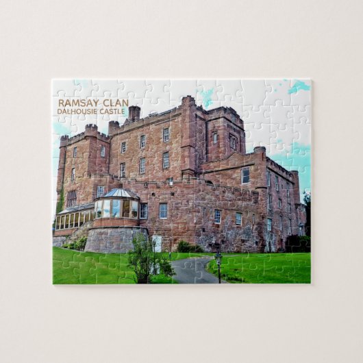 Scottish Ramsay Clan's Dalhousie Castle Puzzle Legpuzzel (Horizontaal)