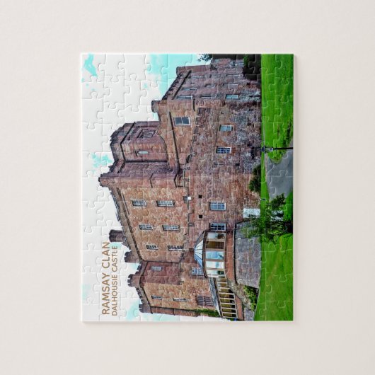 Scottish Ramsay Clan's Dalhousie Castle Puzzle Legpuzzel (Verticaal)