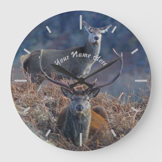 Scottish Red Deer Grote Klok (Voorkant)