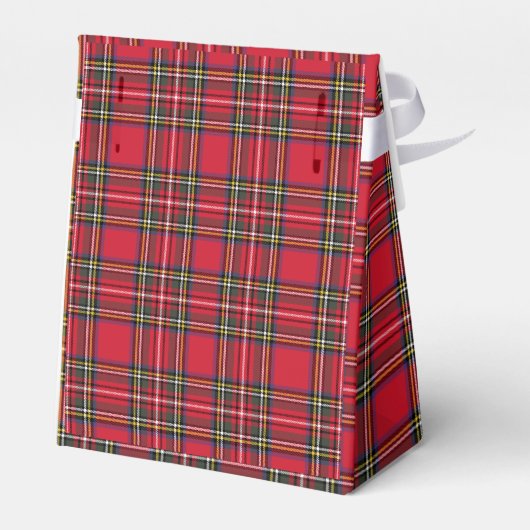 Scottish Red Pset Tartan Bedankdoosjes (Achterkant)