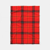 Scottish Red Tartan Fleece Deken (Voorkant)