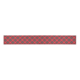Scottish Red Tartan Pset Celtic Pattern Grosgrain Lint