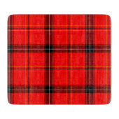 Scottish Red Tartan Snijplank (Voorkant)
