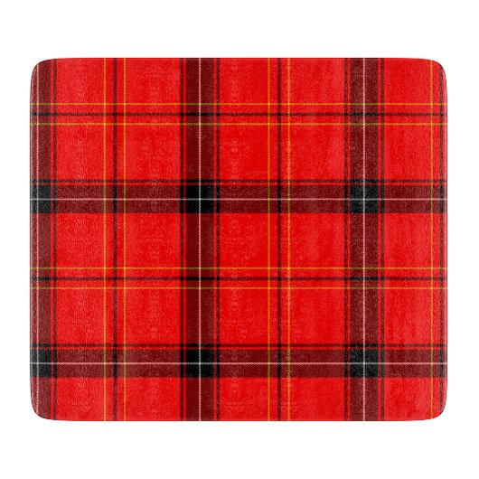 Scottish Red Tartan Snijplank (Voorkant)