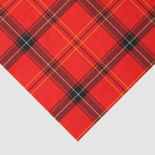 Scottish Red Tartan Tissuepapier (Detail)
