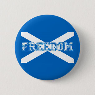 Scottish Referendum Scotland Independence Freedom Ronde Button 5,7 Cm
