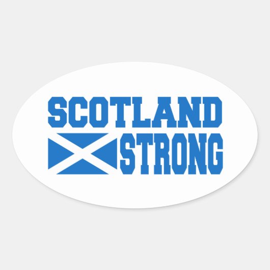 Scottish Referendum Scotland Independent Freedom Ovale Sticker (Voorkant)