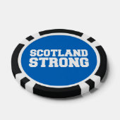 Scottish Referendum Scotland Independent on Blue Poker Chips (Enkel)