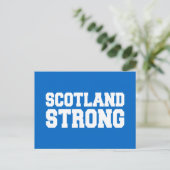 Scottish Referendum Scotland over Blue Briefkaart (Staand voorkant)