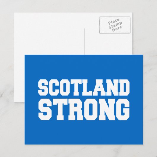 Scottish Referendum Scotland over Blue Briefkaart (Voorkant / Achterkant)