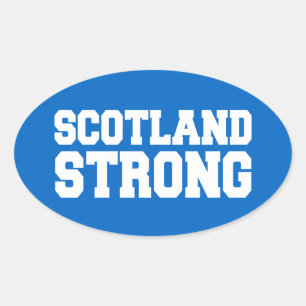 Scottish Referendum Scotland over Blue Ovale Sticker