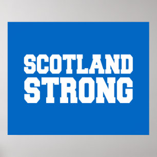 Scottish Referendum Scotland over Blue Poster