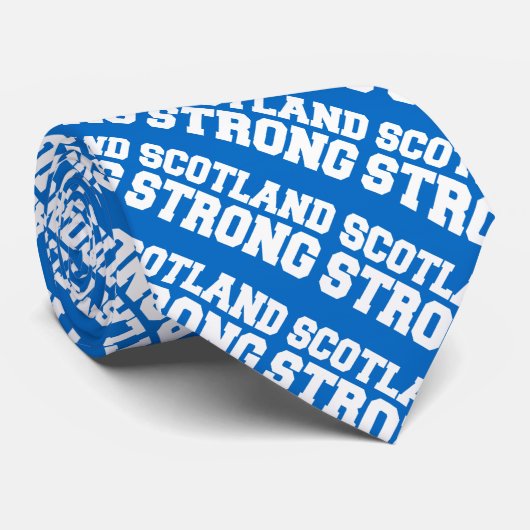 Scottish Referendum Scotland over Blue Stropdas (Opgerold)