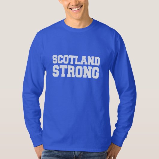 Scottish Referendum Scotland over Blue T-shirt (Voorkant)