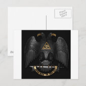 Scottish Rite 32 Degree Mason Eagle Briefkaart (Voorkant / Achterkant)