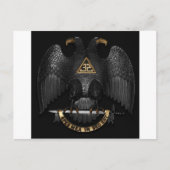 Scottish Rite 32 Degree Mason Eagle Briefkaart (Voorkant)