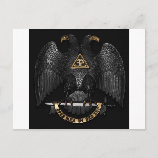Scottish Rite 32 Degree Mason Eagle Briefkaart (Voorkant)