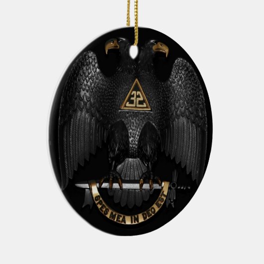 Scottish Rite 32 Degree Mason Eagle Keramisch Ornament (Rechts)