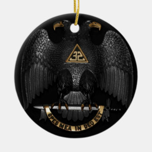 Scottish Rite 32 Degree Mason Eagle Keramisch Ornament