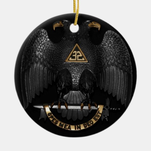 Scottish Rite 32 Degree Mason Eagle Keramisch Ornament (Voorkant)