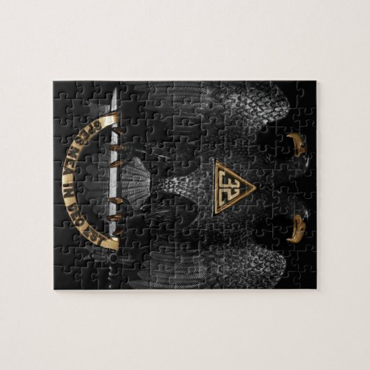 Scottish Rite 32 Degree Mason Eagle Legpuzzel (Horizontaal)