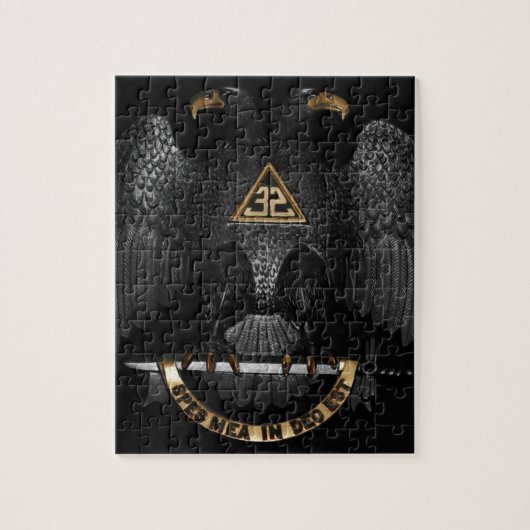 Scottish Rite 32 Degree Mason Eagle Legpuzzel (Verticaal)