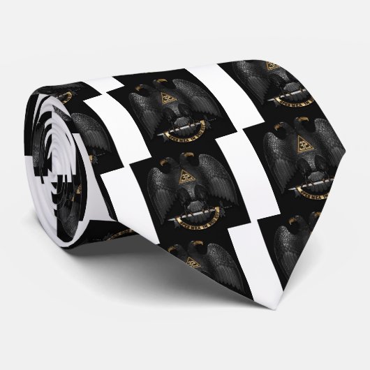 Scottish Rite 32 Degree Mason Eagle Stropdas (Opgerold)