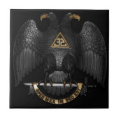 Scottish Rite 32 Degree Mason Eagle Tegeltje (Voorkant)