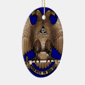 Scottish Rite 32 Degree Royal Blue Keramisch Ornament (Rechts)