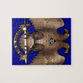 Scottish Rite 32 Degree Royal Blue Legpuzzel (Horizontaal)
