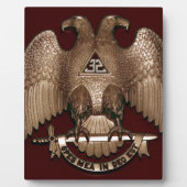 Scottish Rite 32 graden Mason Double Eagle Red Fotoplaat (Voorkant)