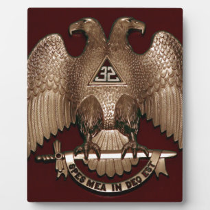 Scottish Rite 32 graden Mason Double Eagle Red Fotoplaat
