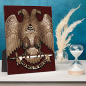 Scottish Rite 32 graden Mason Double Eagle Red Fotoplaat (Zijkant)