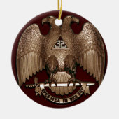 Scottish Rite 32 graden Mason Double Eagle Red Keramisch Ornament (Voorkant)