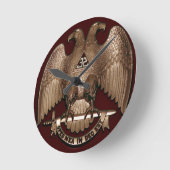 Scottish Rite 32 graden Mason Double Eagle Red Ronde Klok (Hoek)