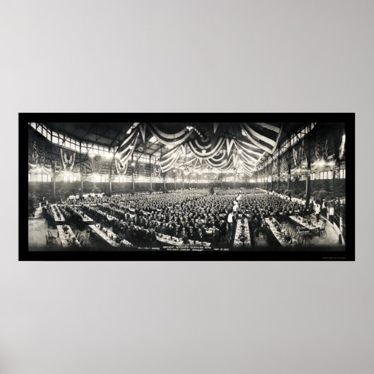 Scottish Rite Banquet Photo 1915 Poster (Voorkant)