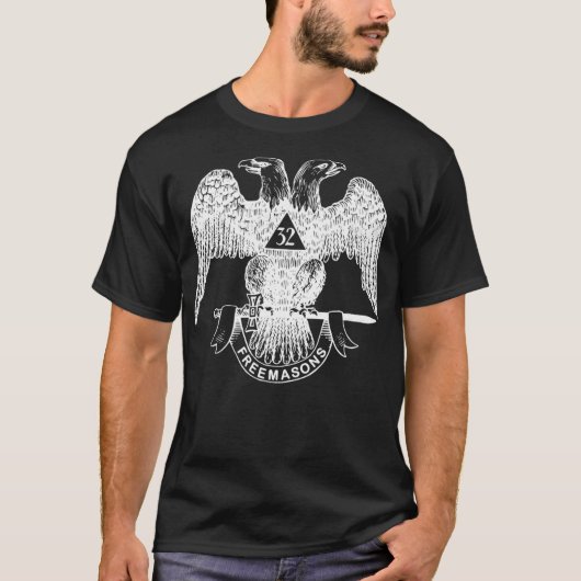 Scottish Rite Eagle 32nd Degree - Freemason Gifts T-shirt (Voorkant)