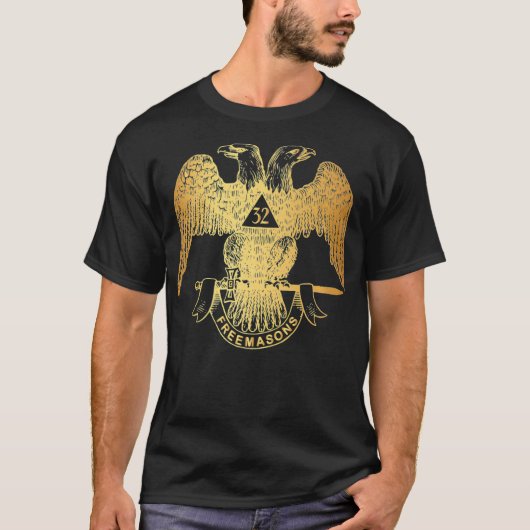 Scottish Rite Eagle 32nd Degree - Freemason Gifts T-shirt (Voorkant)