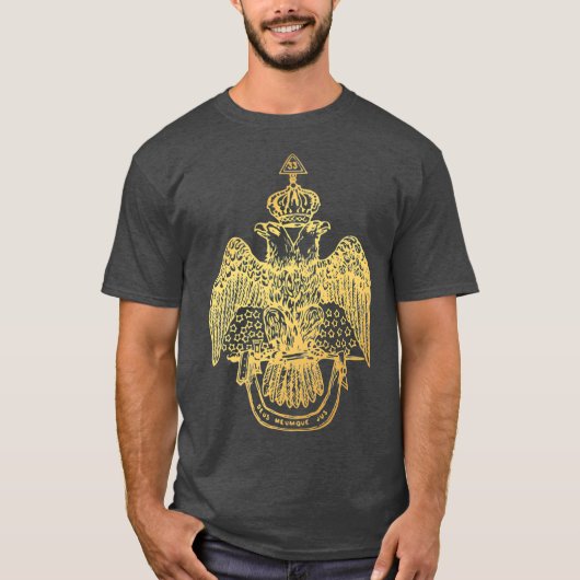 Scottish Rite Eagle 33rd Degree  Freemason Gifts T-shirt (Voorkant)