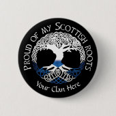 Scottish Roots Ronde Button 5,7 Cm (Voorkant)