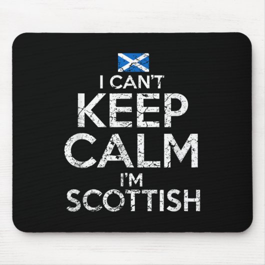 Scottish Roots Scotland Scots Can't Keep Calm Funn Muismat (Voorkant)