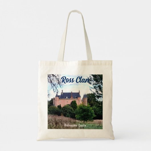 Scottish Ross Clan Balnagown Castle Canvas tas (Achterkant)
