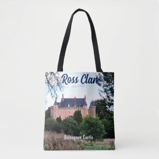 Scottish Ross Clan Balnagown Castle Canvas tas (Voorkant)